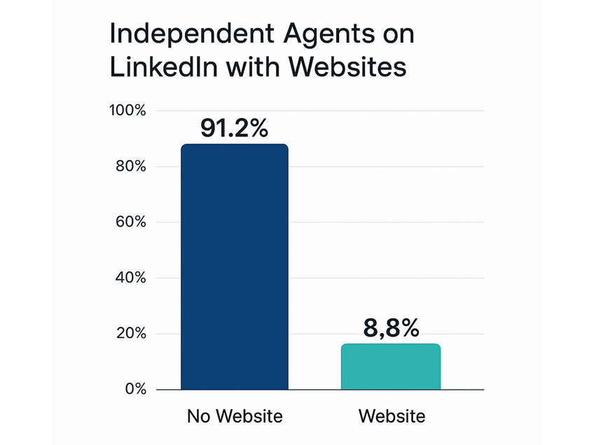 Advisors on LinkedIn with No Website